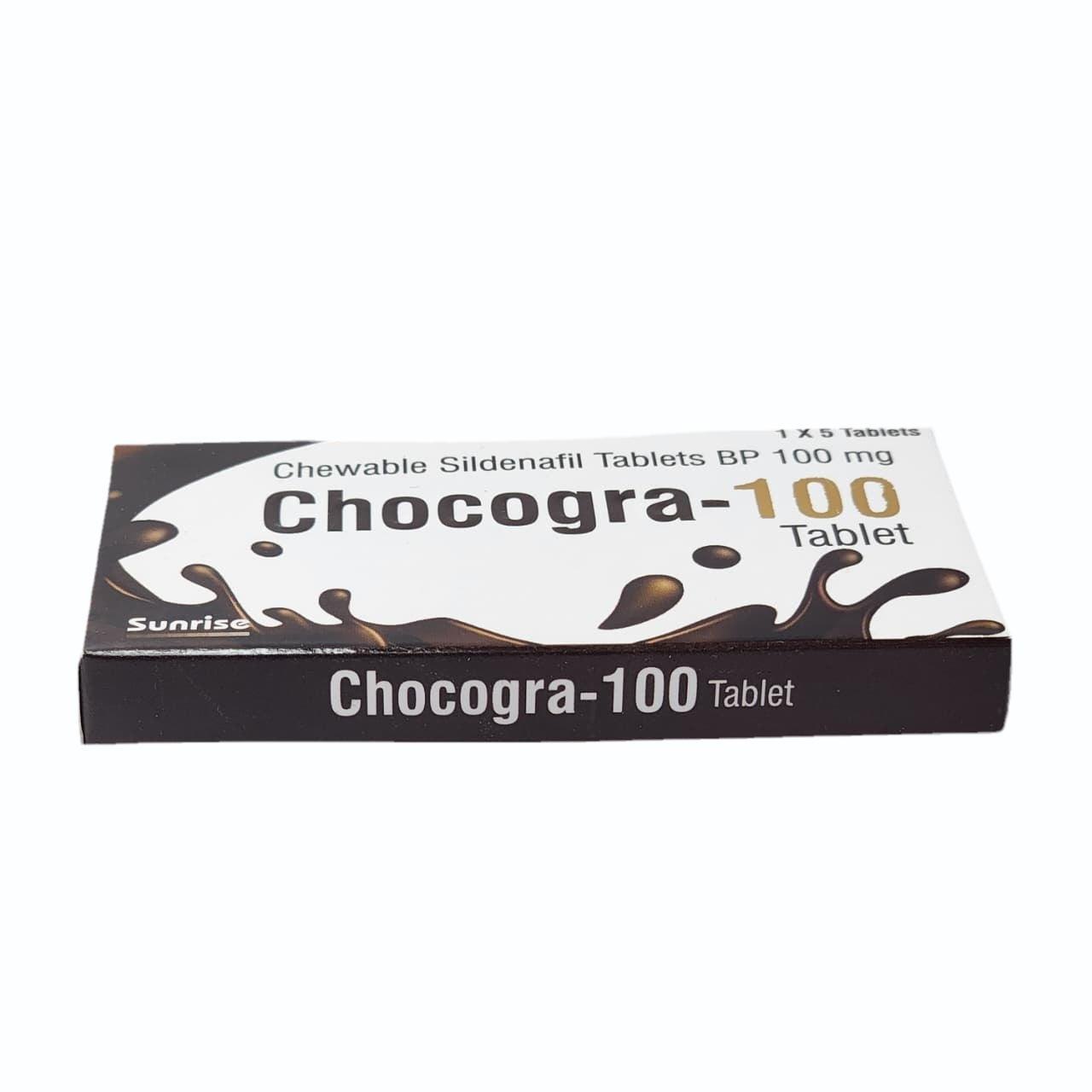 Sildenafil 100mg ( Chocogra 100mg ) Sunrise 1 vỉ x 5 viên Chewable - 2