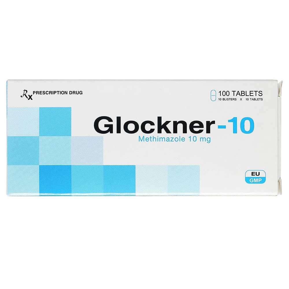 Glockner 10mg ( Methimazol 10mg ) Davipharma 10 vỉ x 10 viên
