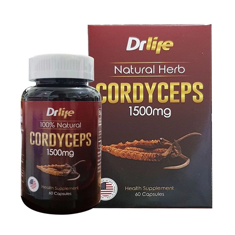 Cordyceps 1500mg Drlife 60 viên