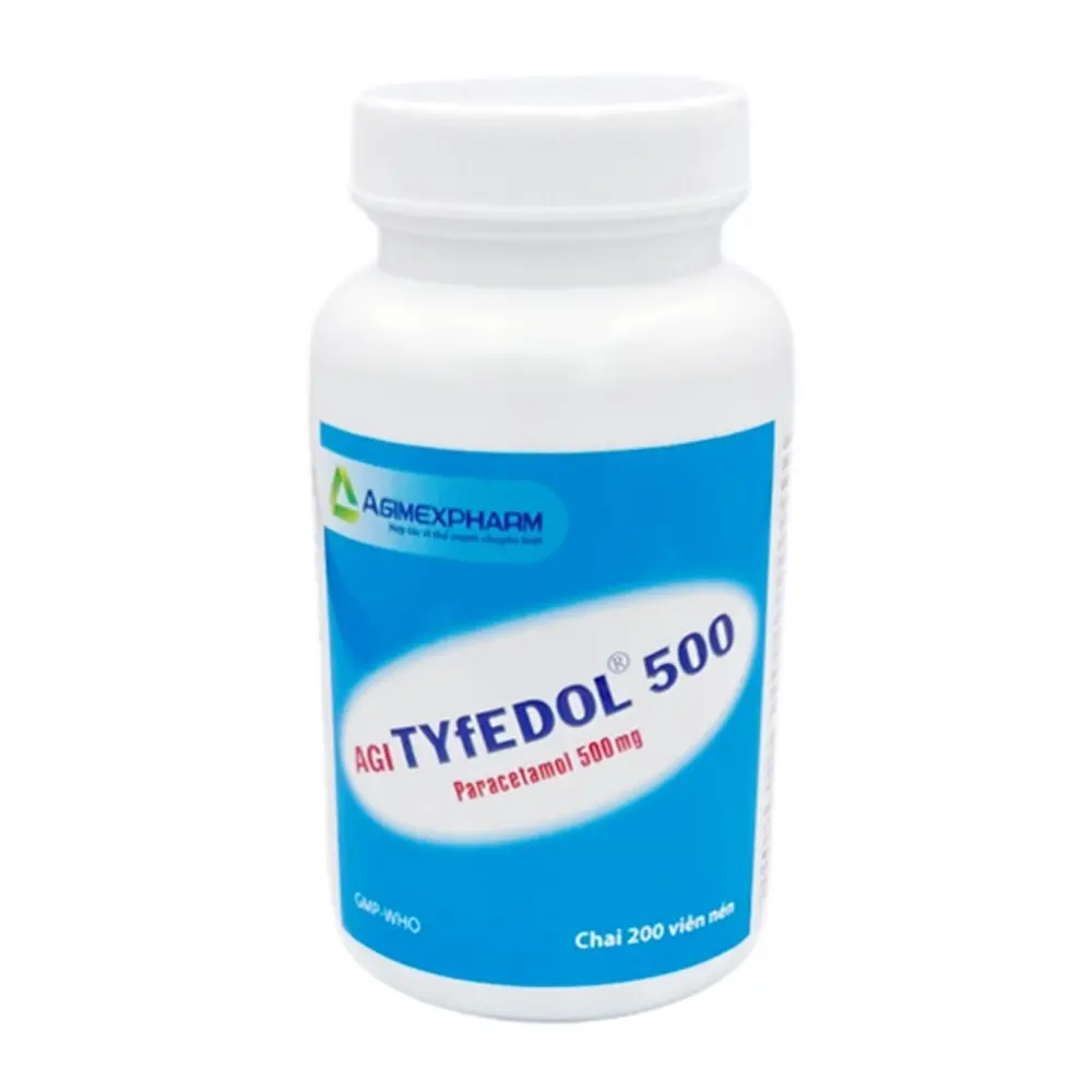 Agi-Tyfedol 500 Agimexpharm chai 200 viên
