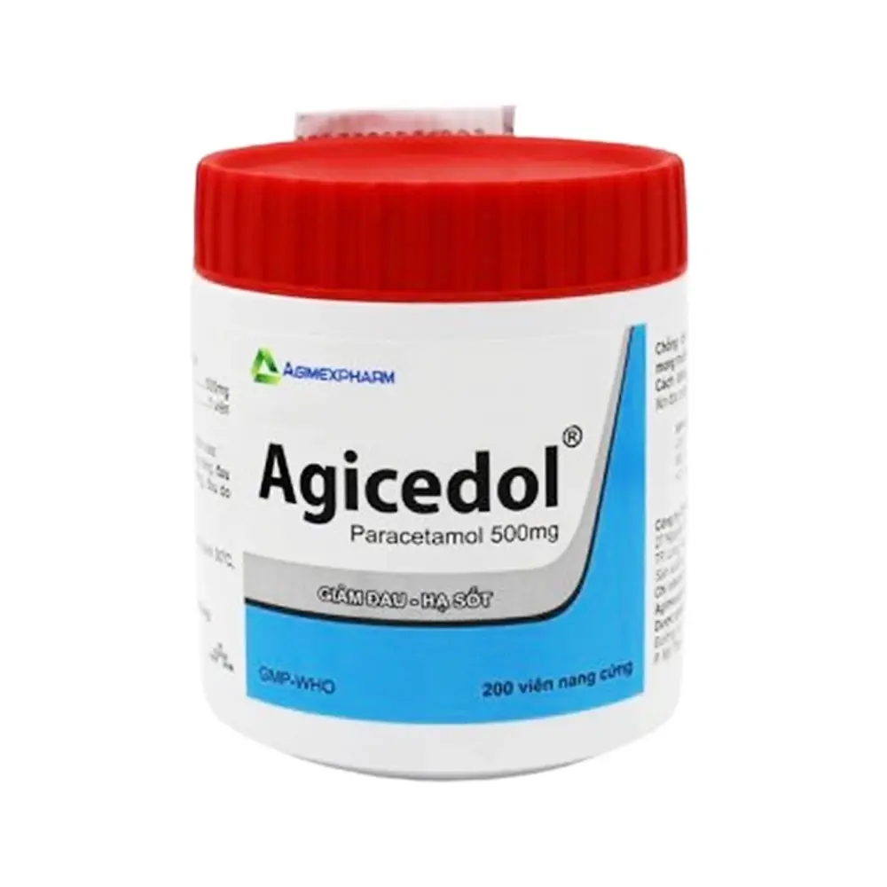 Agicedol 500 mg Agimexpharm chai 200 viên