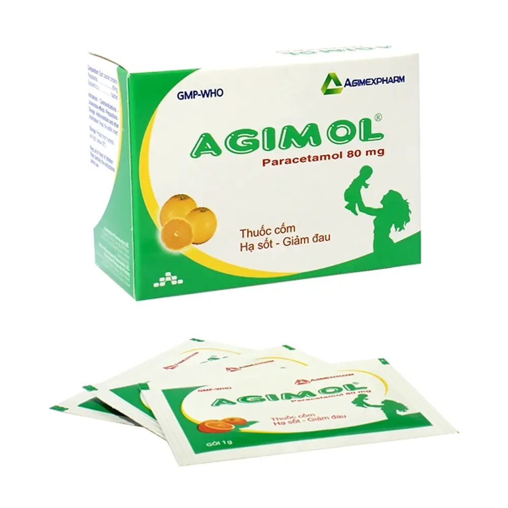 Agimol 80mg Agimexpharm 10 gói x 1g