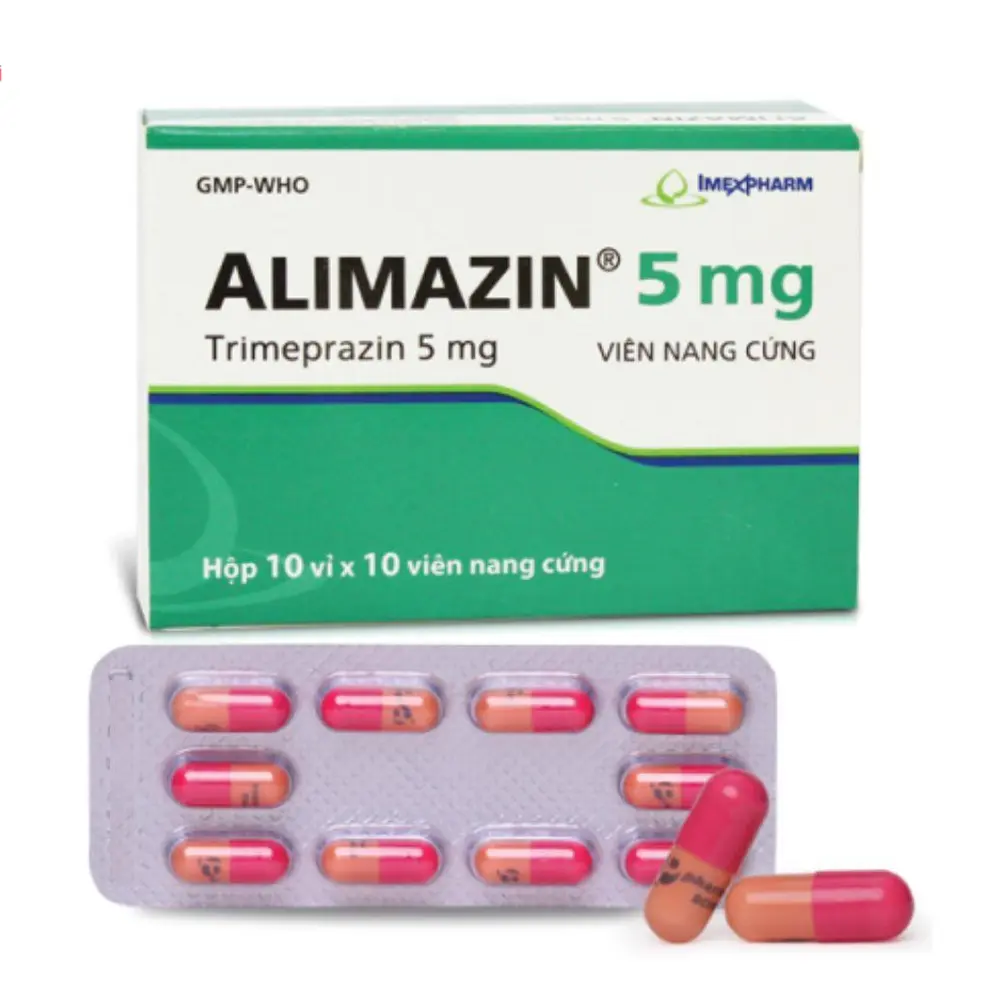 Alimazin® 5mg Imexpharm 10 vỉ x 10 viên
