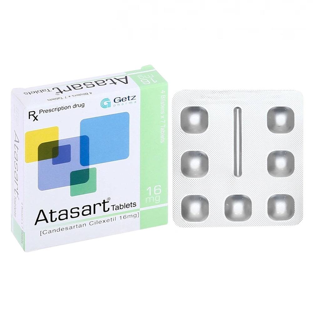 Atasart Tablets 16mg Getz Pharma 4 vỉ x 7 viên