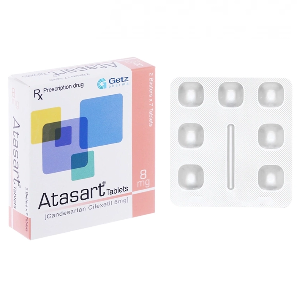 Atasart Tablets 8mg Getz Pharma 2 vỉ x 7 viên