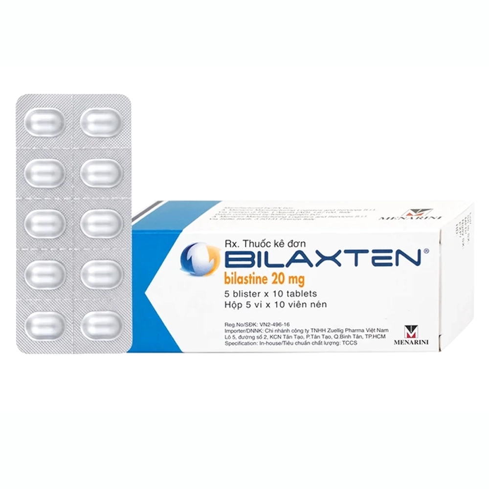 Bilaxten 20mg Menarini 5 vỉ x 10 viên