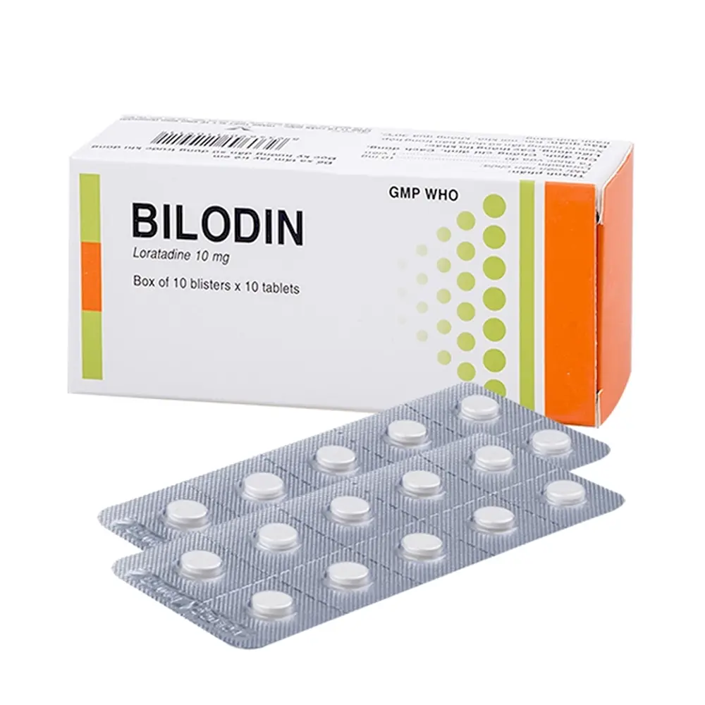 Bilodin 10 mg Bidiphar 10 vỉ x 10 viên