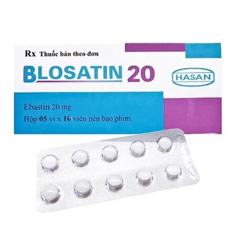 Blosatin 20 (Ebastin20 mg) Hasan 5 vỉ x 10 viên