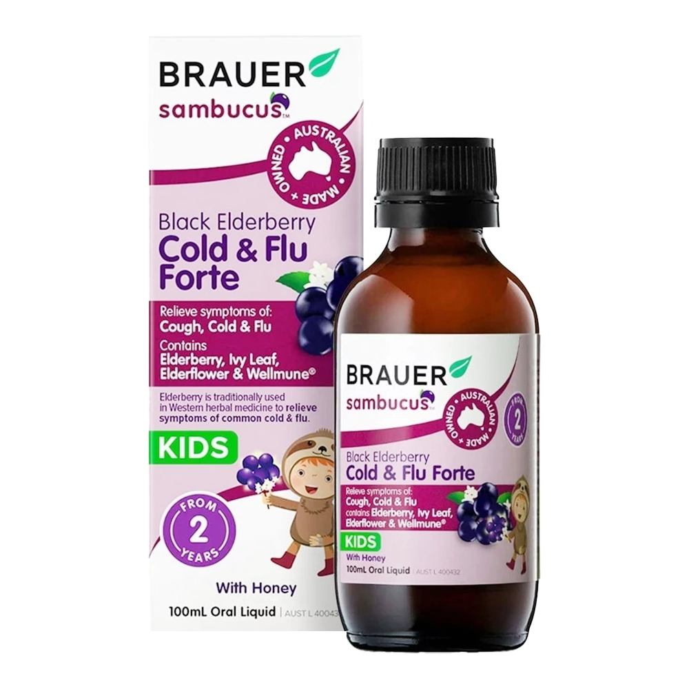 Brauer Black Elderberry Cold Flu Forte 100ml