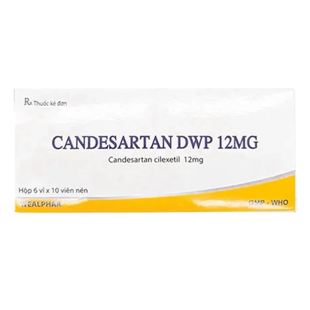 Candesartan DWP 12mg Wealphar 6 vỉ x 10 viên