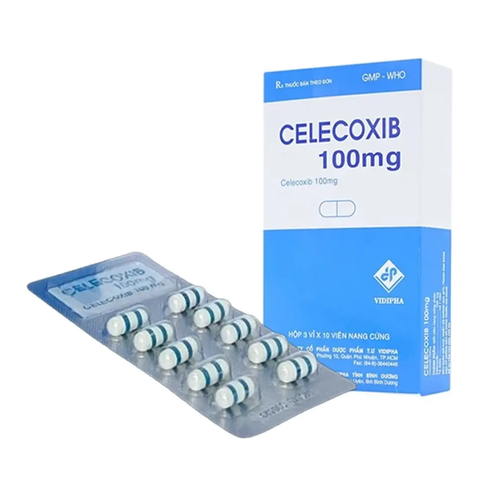 Celecoxib 100 mg Vidipha 3 vỉ x 10 viên