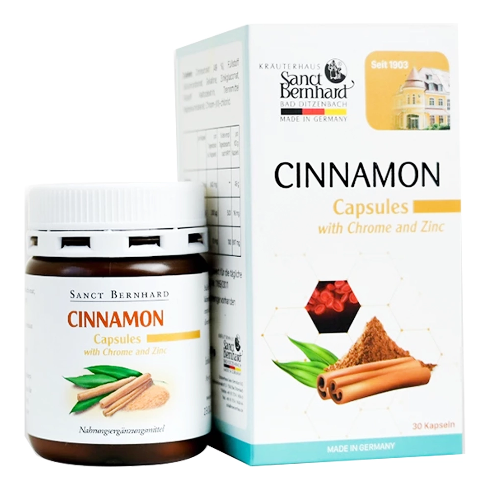 Cinnamon Capsules Sanct Bernhard 30 viên