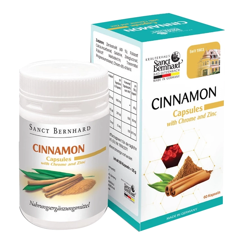 Cinnamon Capsules Sanct Bernhard 60 viên