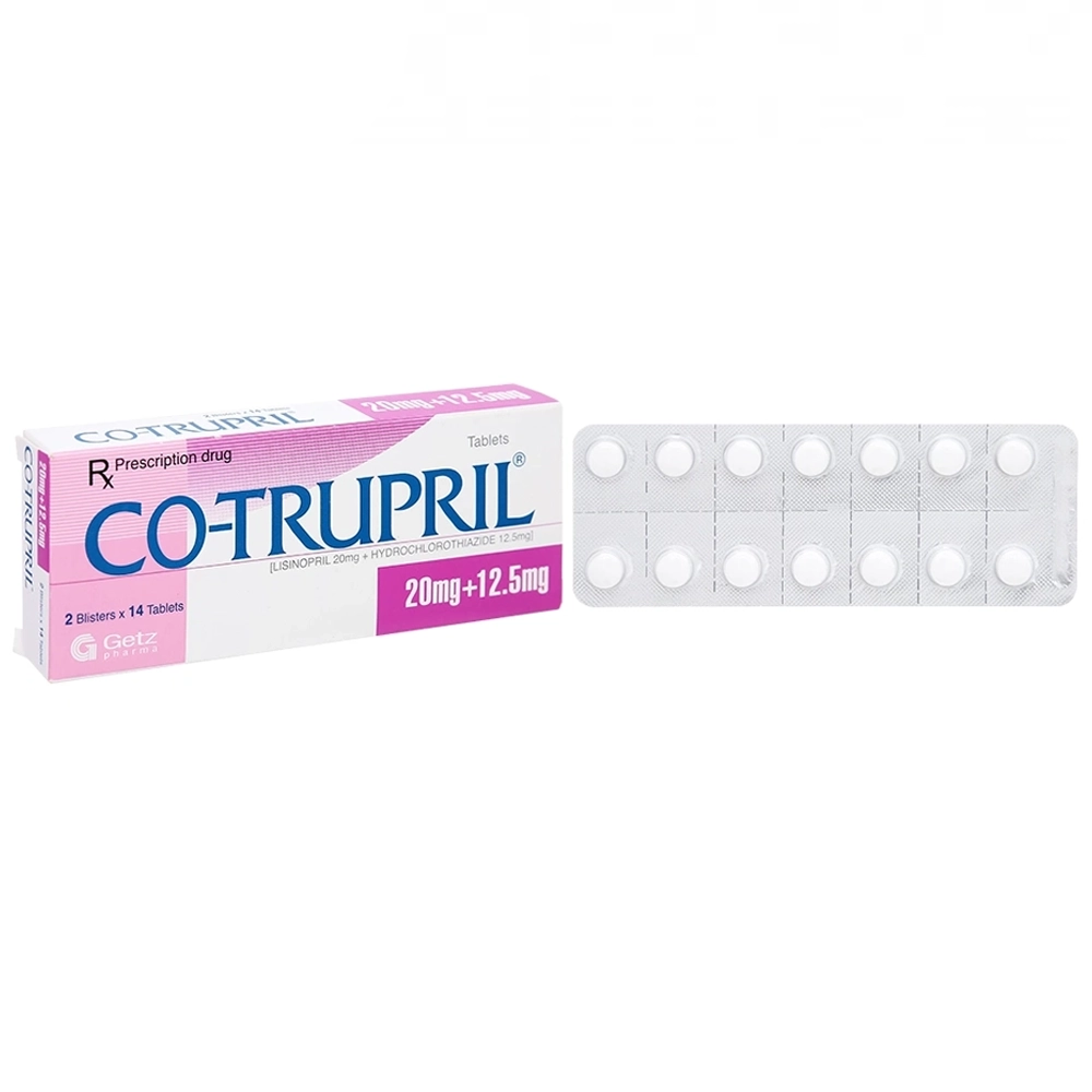 Co-Trupril Getz Pharma 2 vỉ x 14 viên