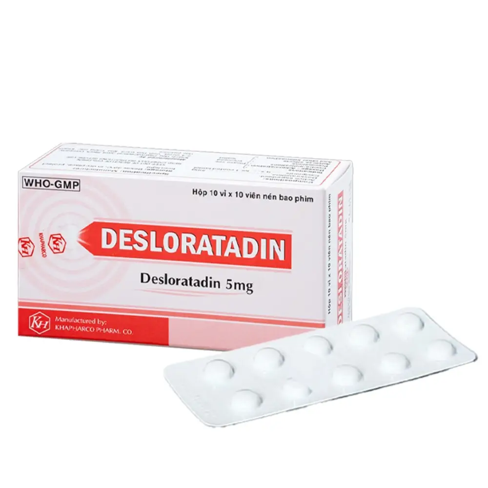 Desloratadin 5 mg Khapharco 10 vỉ x 10 viên