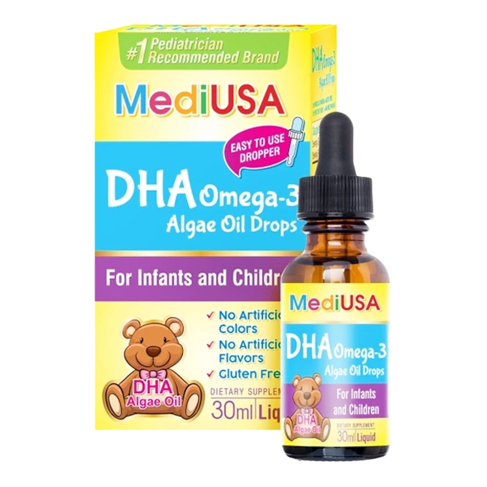 DHA Omega-3 Algae Oil Drops MediUSA 30ml