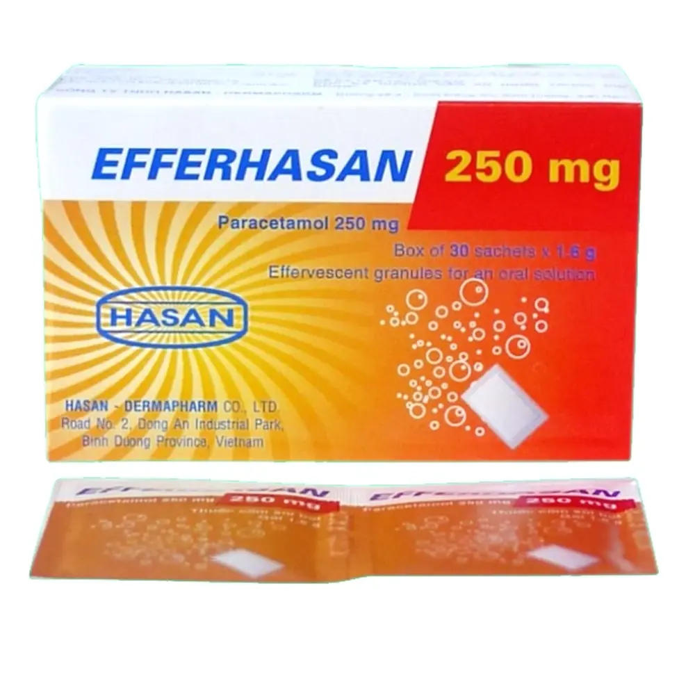 EfferHasan 250 mg Hasan hộp 30 gói x 1.6g