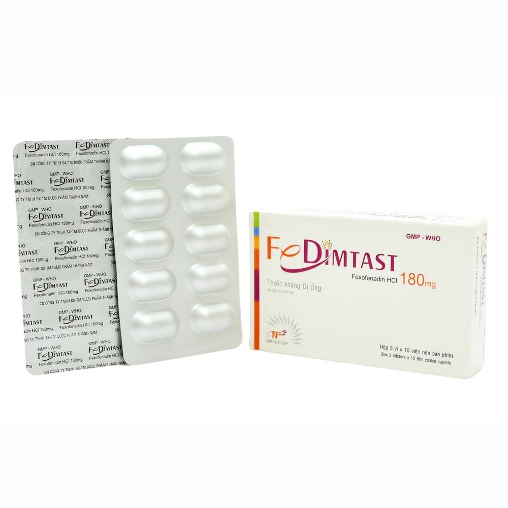 FeDimtast 180mg Thành Nam 3 vỉ x 10 viên