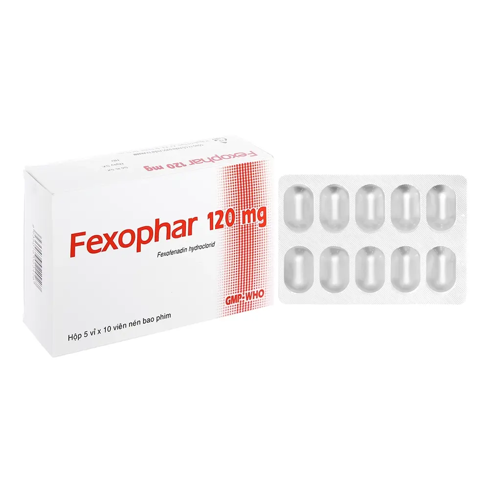 Fexophar 120 mg TV.Pharm 5 vỉ x 10 viên