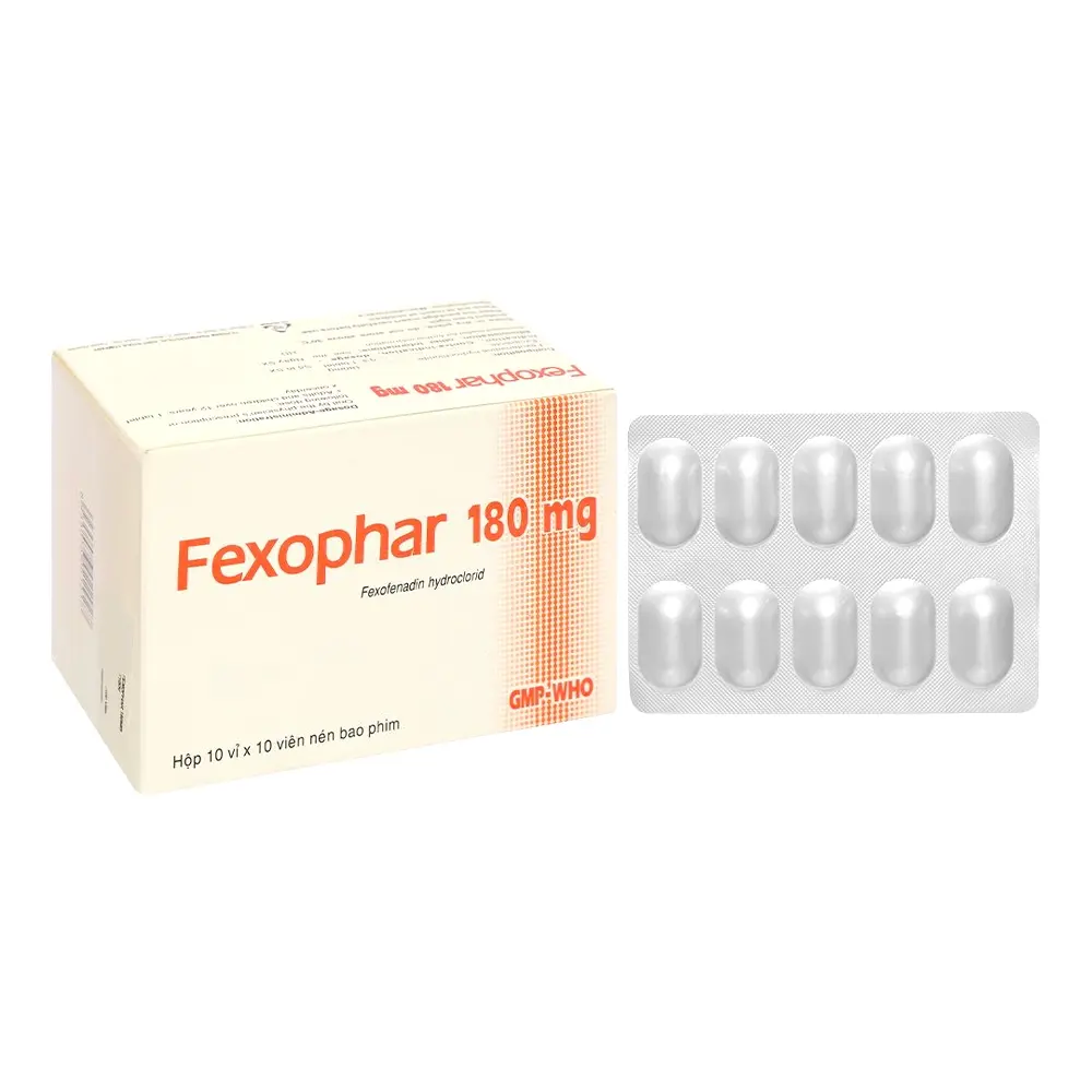 Fexophar 180 mg TV.Pharm 10 vỉ x 10 viên