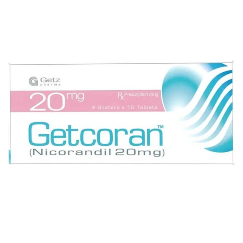 Getcoran 20mg Getz Pharma 2 vỉ x 10 viên