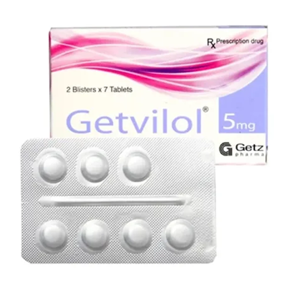Getvilol Tablets 5mg Getz Pharma 2 vỉ x 7 viên