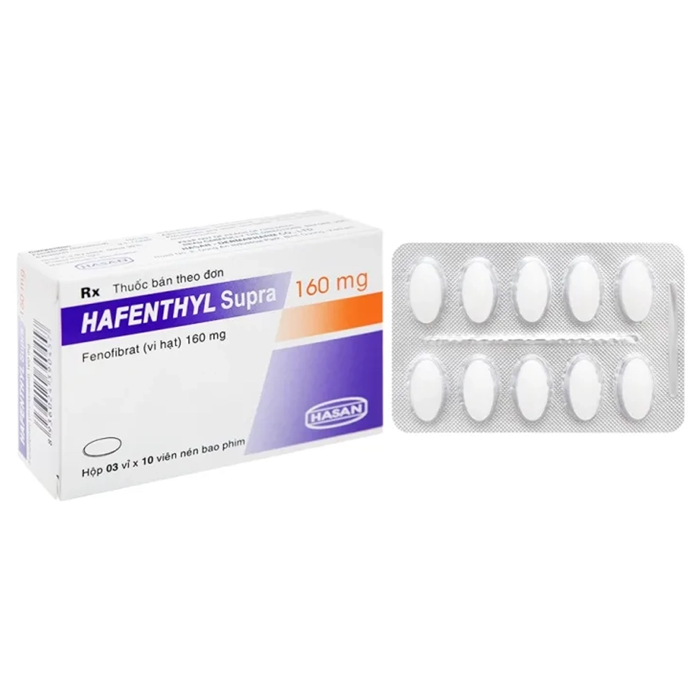Hafenthyl Supra 160mg Hasan 3 vỉ x 10 viên