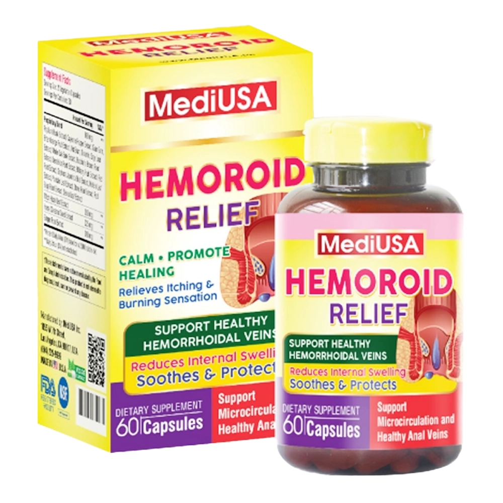 Hemoroid Relief MediUSA 60 viên
