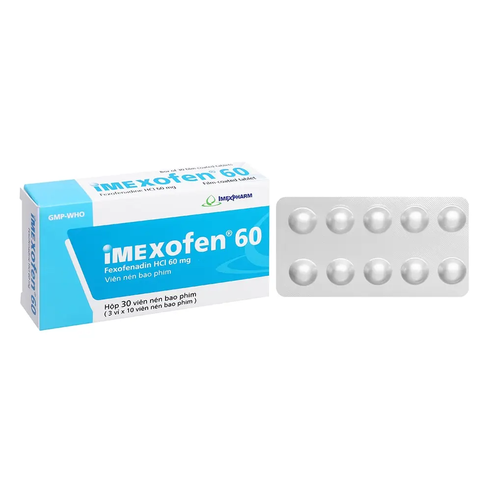 Imexofen 60 Imexpharm 3 vỉ x 10 viên