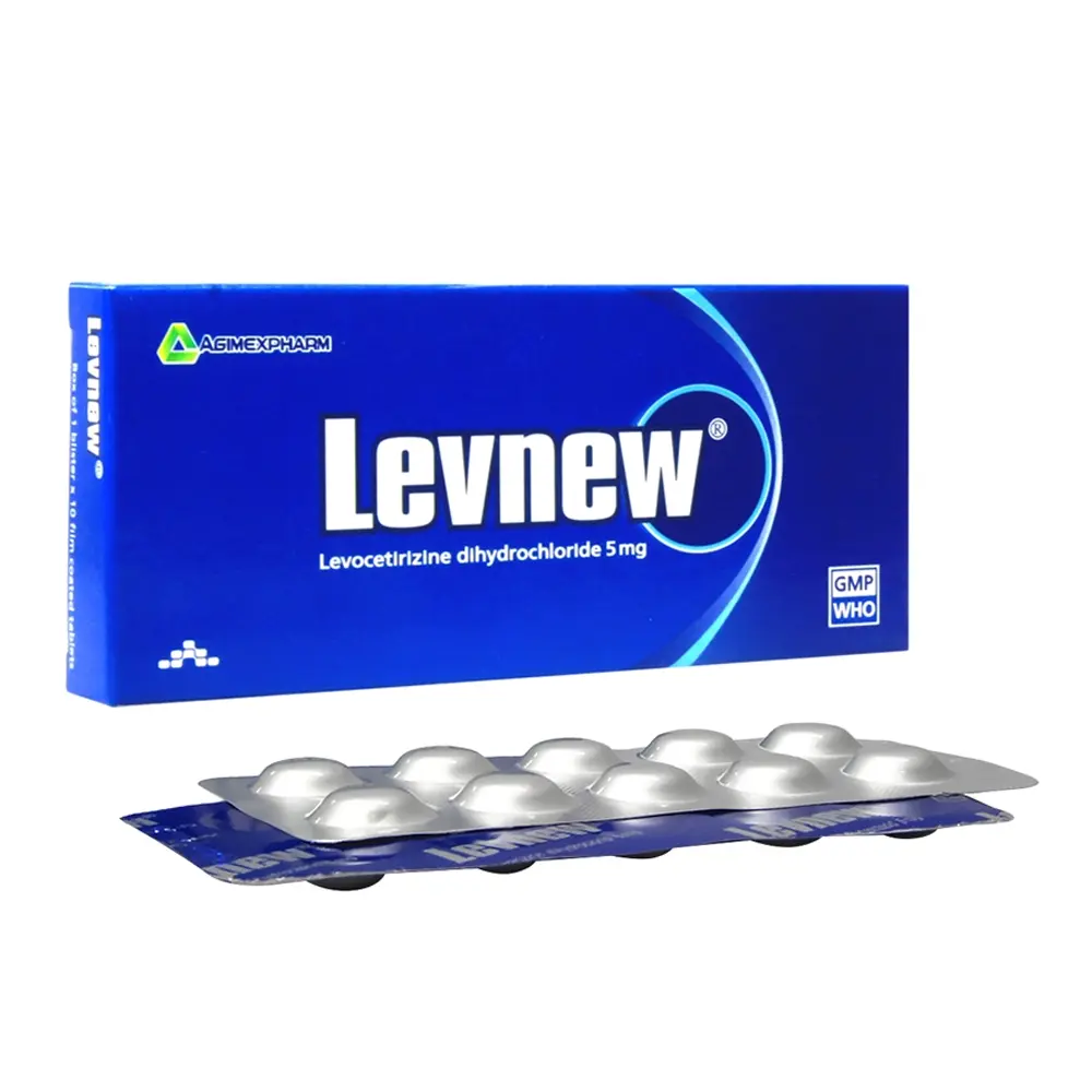 Levnew 5 mg Agimexpharm 3 vỉ x 10 viên