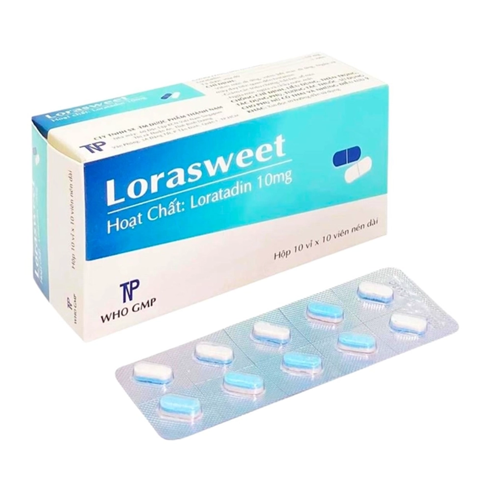 Lorasweet 10mg Thành Nam 10 vỉ x 10 viên