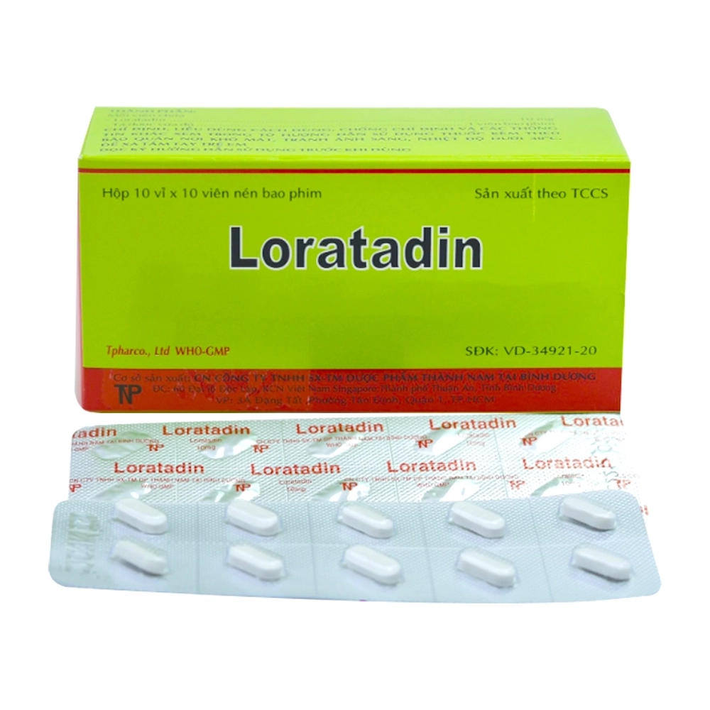 Loratadin 10mg Thành Nam 10 vỉ x 10 viên