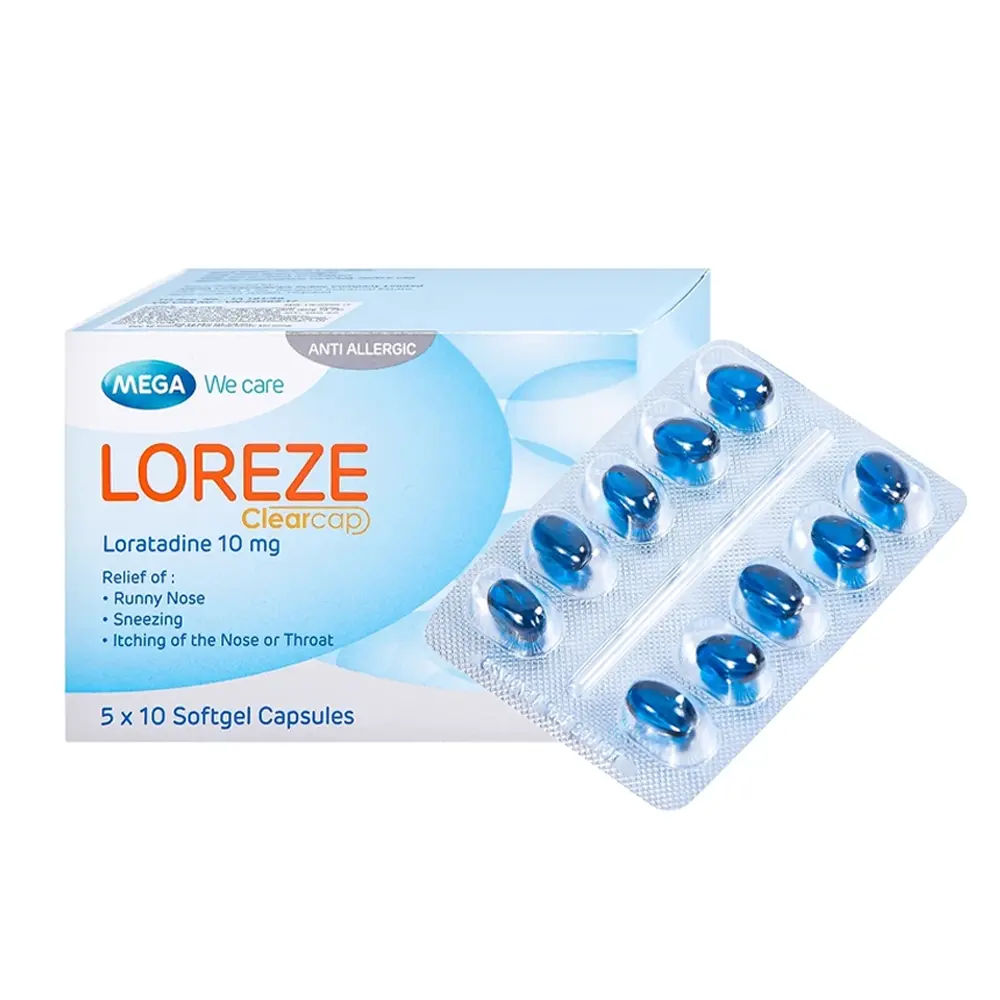 Loreze 10 mg MEGA We care 5 vỉ x 10 viên