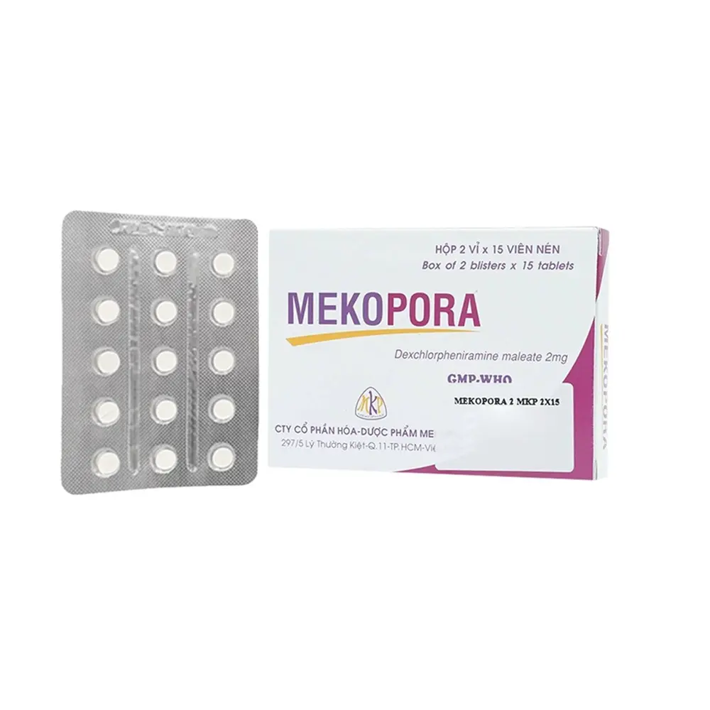 Mekopora 2 mg Mekophar 2 vỉ x 15 viên