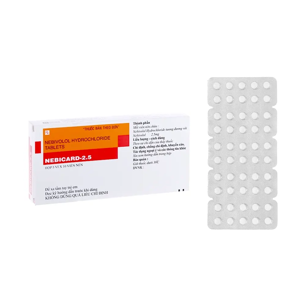 Nebicard-2.5 Torrent 5 vỉ x 10 viên