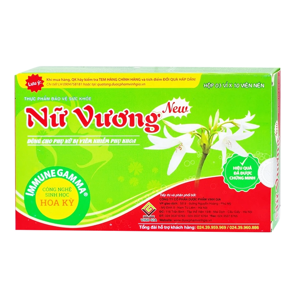 Nữ Vương New 3 vỉ x 10 viên