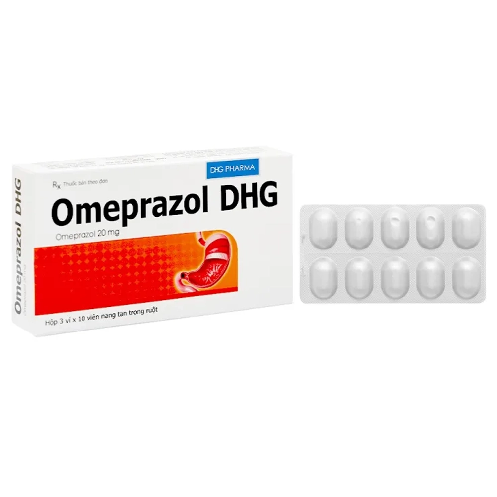 Omeprazol 20mg DHG 3 vỉ x 10 viên