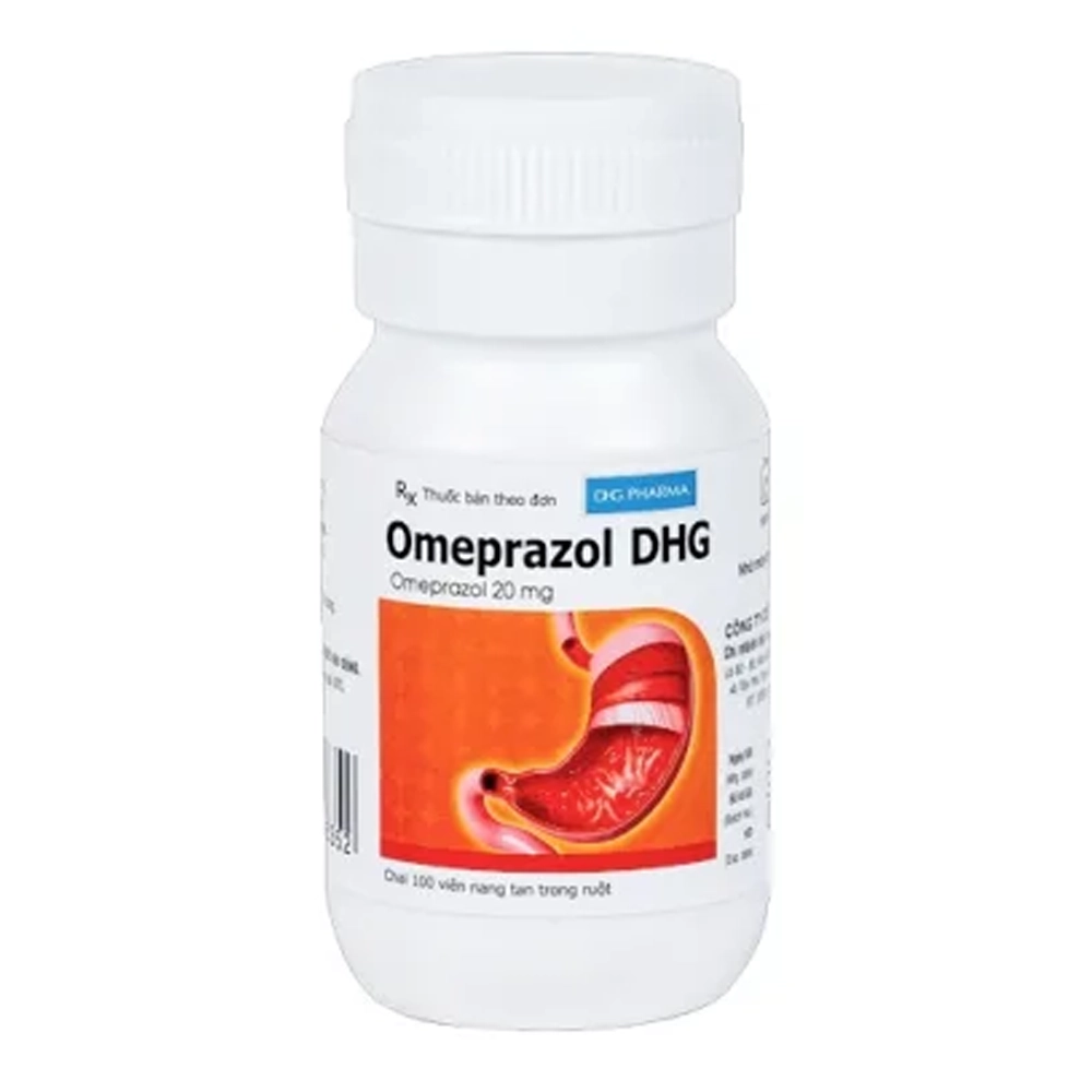 Omeprazol 20mg DHG chai 100 viên