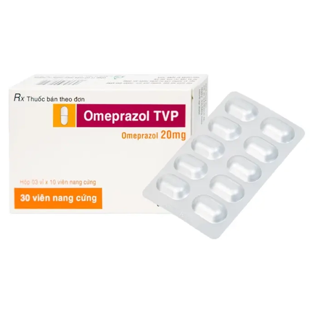 Omeprazol TVP 20mg TV.Pharm 3 vỉ x 10 viên