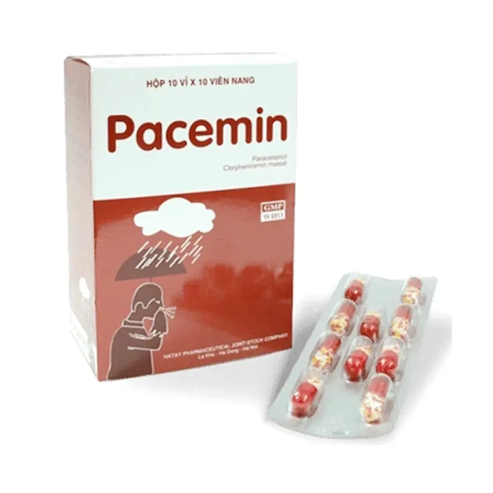 Pacemin 325mg/2mg Hà Tây 10 vỉ x 10 viên