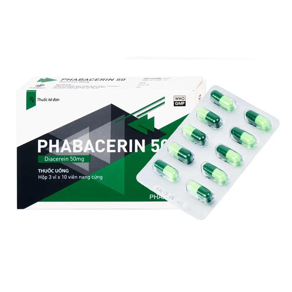 Phabacerin 50 Pharbaco 3 vỉ x 10 viên