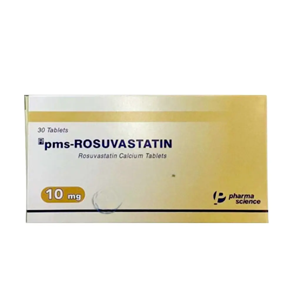 Pms-Rosuvastatin 10 mg Pharmascience 3 vỉ x 10 viên