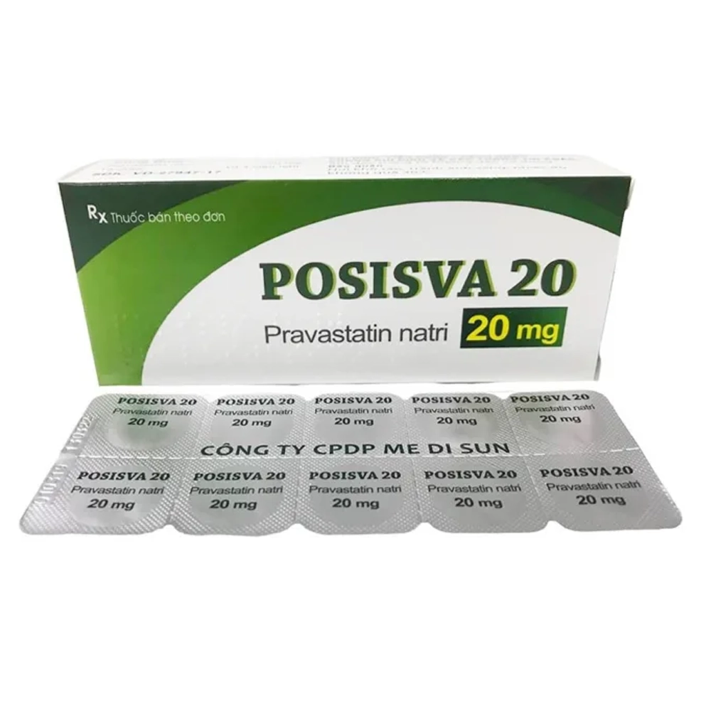 Posisva 20 Medbolide Medbolide 3 vỉ x 10 viên