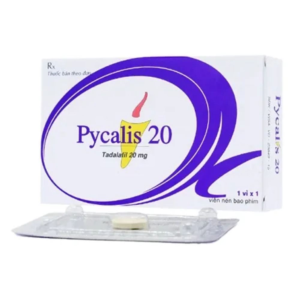 Pycalis 20 Pymepharco 1 vỉ x 1 viên
