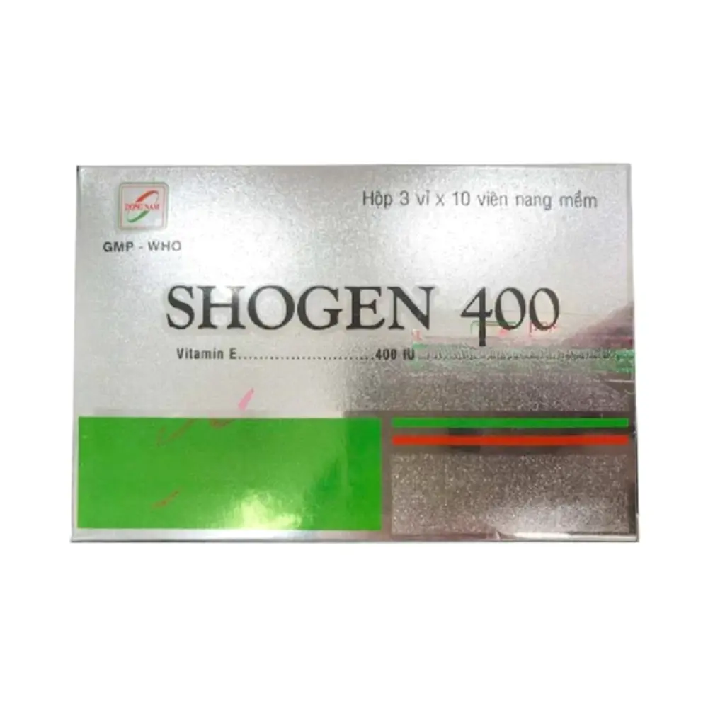 Shogen 400 (Vitamin E 400 IU) Đông Nam 3 vỉ x 10 viên