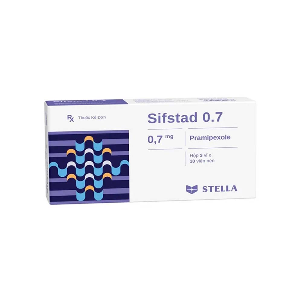 Sifstad 0.7 (Pramipexole 0.7 mg) Stella 3 vỉ x 10 viên