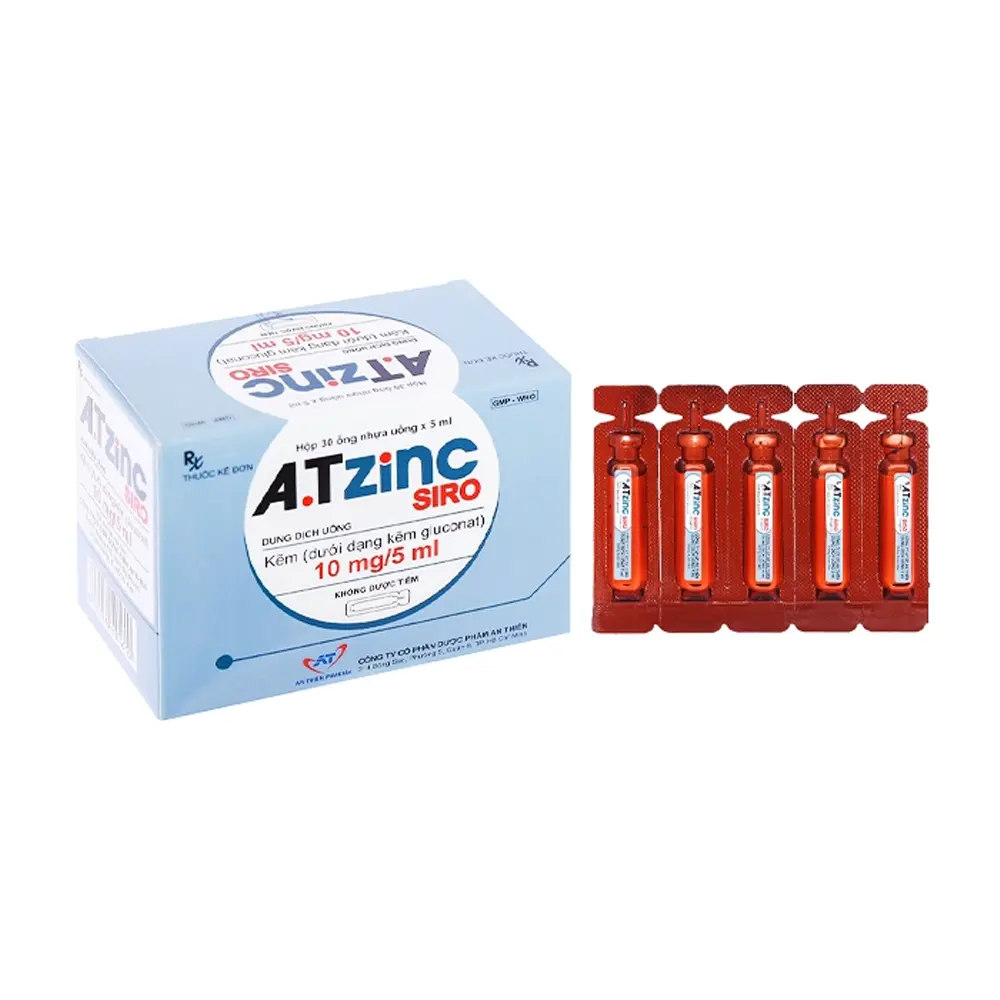 Siro A.Tzinc 10 mg/5 ml An Thiên 30 ống x 5ml