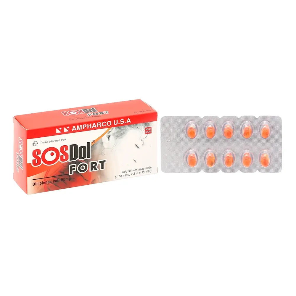 SOSDol Fort Ampharco U.S.A 3 vỉ x 10 viên