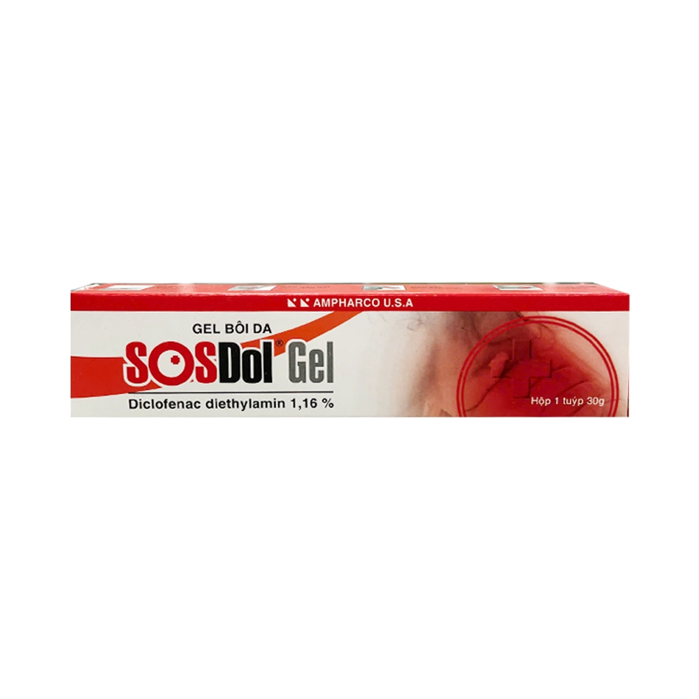 Sosdol Gel Ampharco U.S.A tuýp 30g