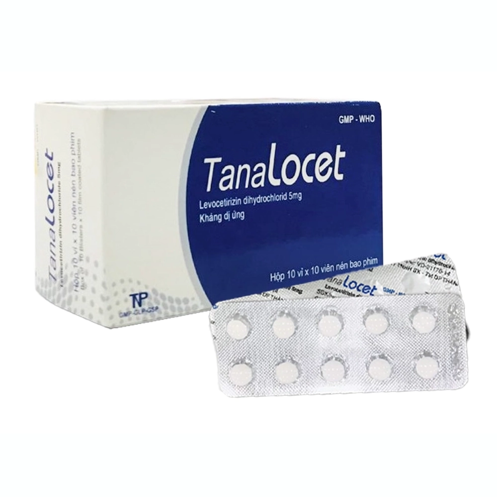TanaLocet 5mg Thành Nam 10 vỉ x 10 viên